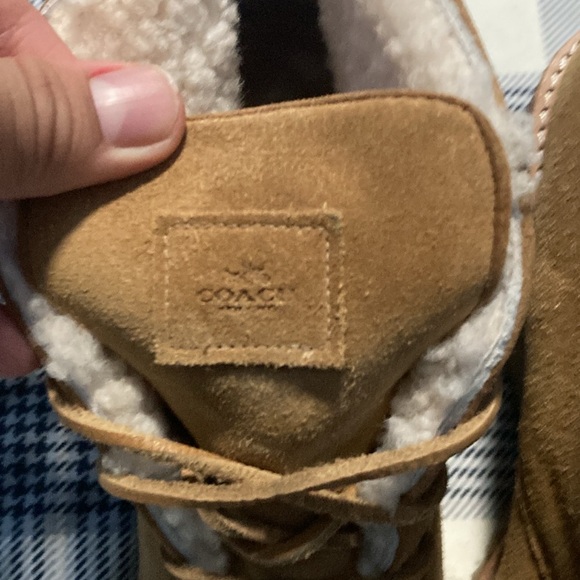 Women’s Coach Karson Wedge Fur Boots - Picture 6 of 7